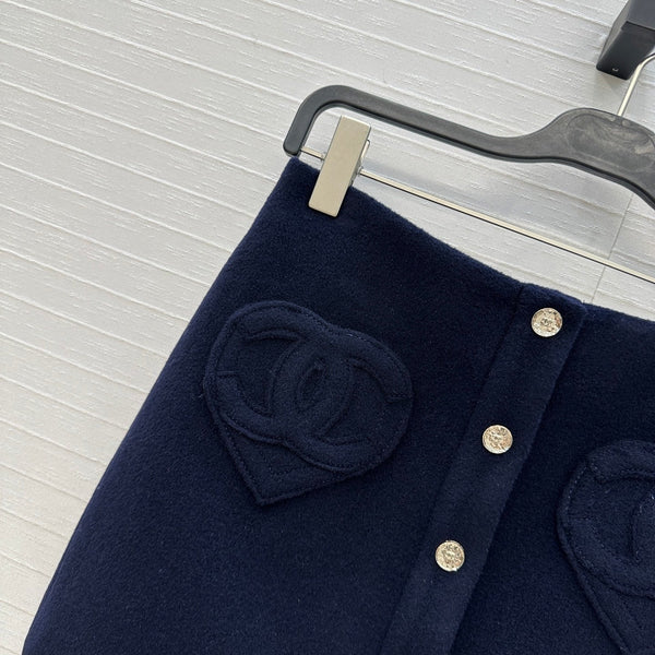CHANEL 25S A-LINE KNIT MINI SKIRT 345