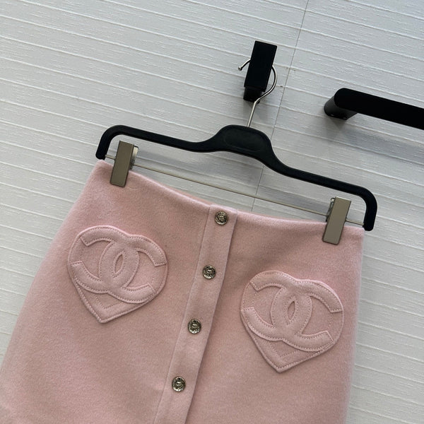CHANEL 25S A-LINE KNIT MINI SKIRT 347