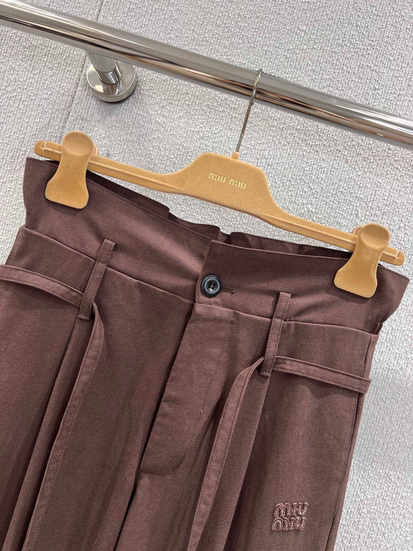 MIUMIU DRAWSTRING TROUSERS STYLE 7