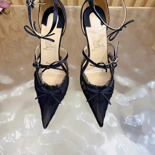 CL 2026 Travalata 85MM Tutulle Pumps Mesh Satin 698234