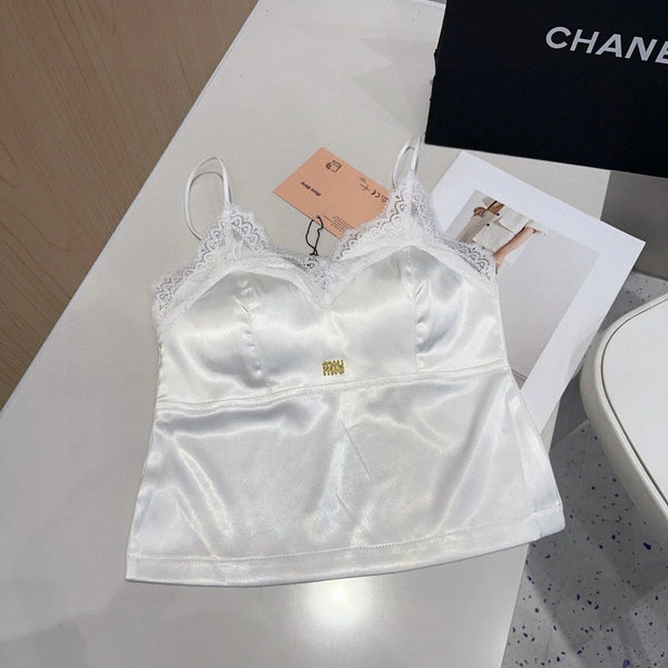 CAMISOLE 625971 IN WHITE SILK