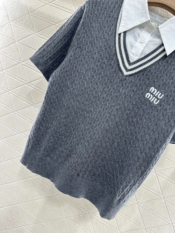 GIACCA IN MAGLIA DUE PEZZI MIU 25S 265538