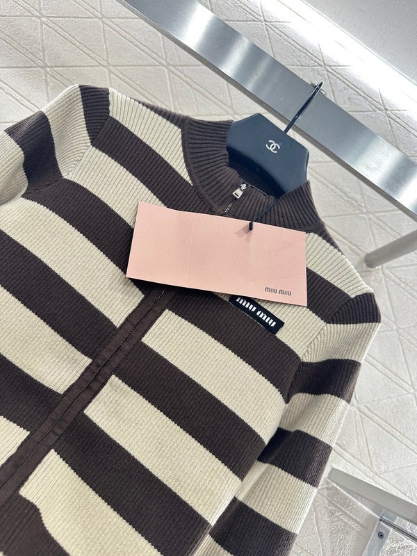 MIUMIU ZIP-UP KNIT TOP STYLE 20