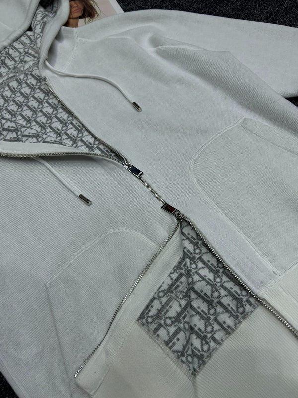 DIOR 25S HOODED KNIT JACKET STYLE 370
