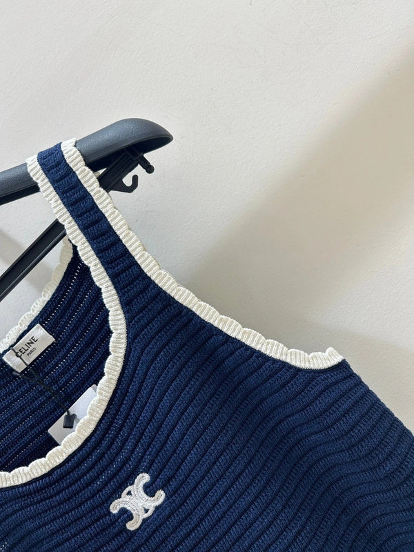 CELINE 25S LACE SPAGHETTI STRAP DRESS 0054