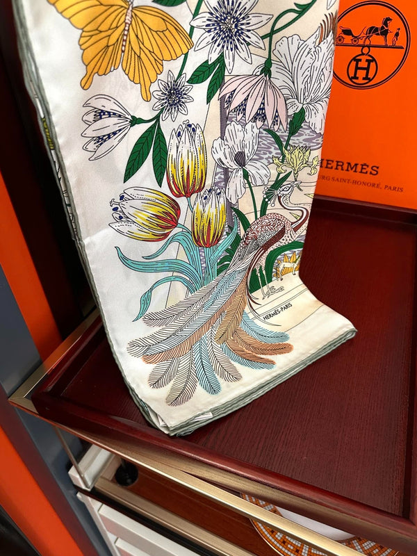 HERMES 25S SCIARPA 90 IN SETA 735741