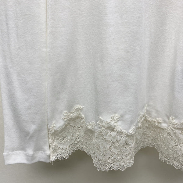 MIUMIU T-SHIRT LEGGERA E TRASPIRANTE IN PIZZO 268130