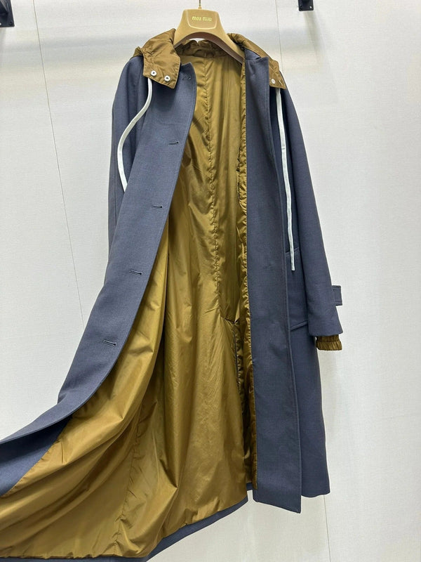 MIUMIU HOODED TRENCH COAT STYLE 56