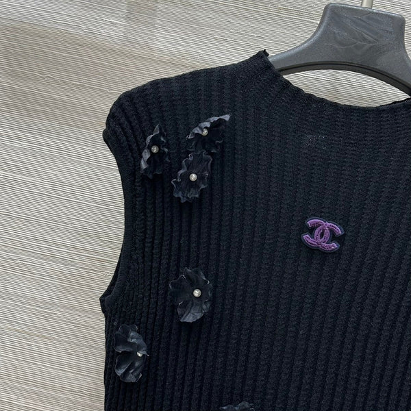 HAUT EN MAILLE CHANEL STYLE 17
