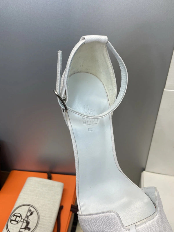 HM 26ss High Heel Sandals 105 White Cowhide 607125
