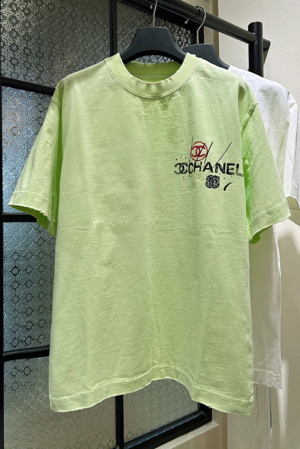 Chanel T-shirt 2026 Coton Noir Blanc Vert