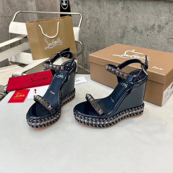 CL 2026 Nappa Mica Pyraclou 110 Wedge Sandals Leather 784235