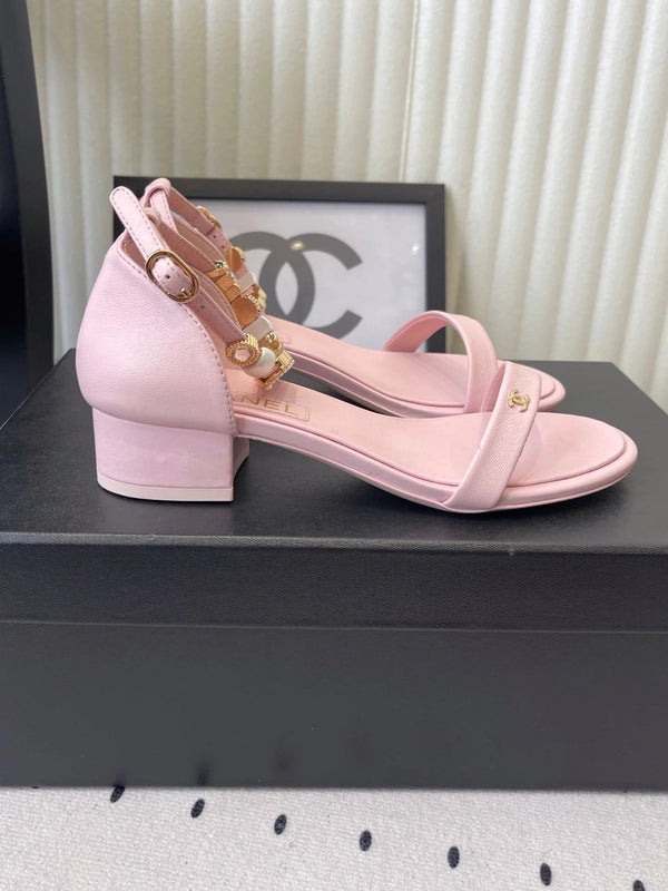 CC 26s Sandales 35 Cuir de mouton Rose clair 650104