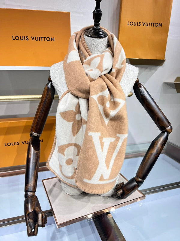 LV SCARF 240 CM IN CASHMERE 737198