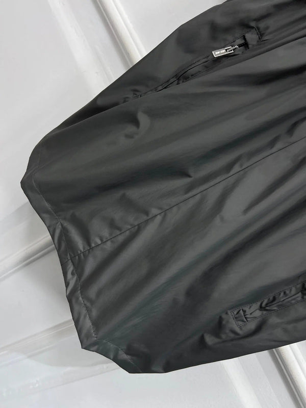 GIACCA CON CAPPUCCIO MIU 25S GRIGIA IN NYLON 263119