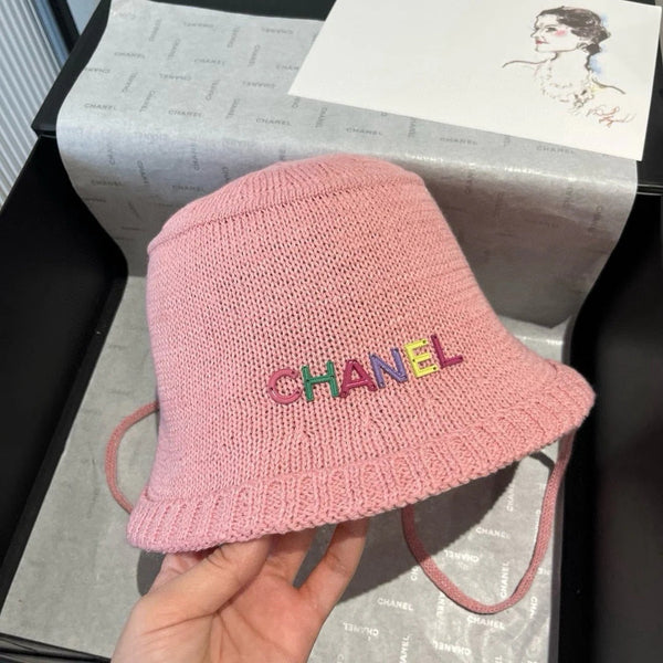 WOVEN BUCKET HAT PINK 674000
