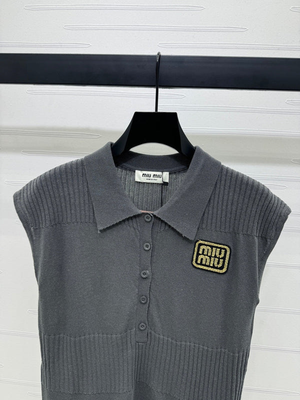 MIU 25S SWEATER VEST 264087