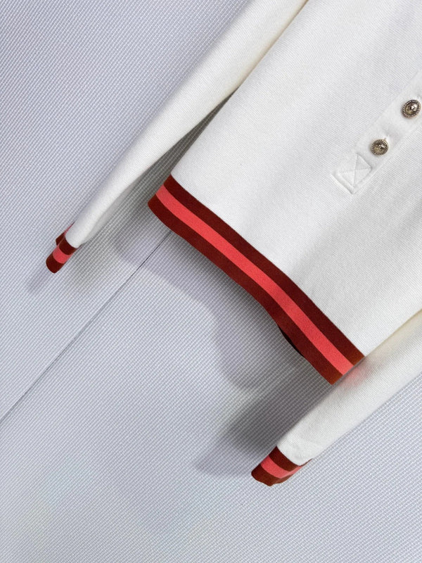 CHANEL POLO EN TRICOT À MANCHES LONGUES 25S 590