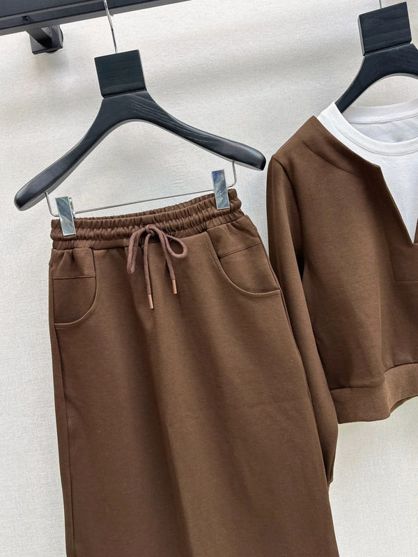 ALO SWEATSHIRT & SKIRT SET STYLE 92