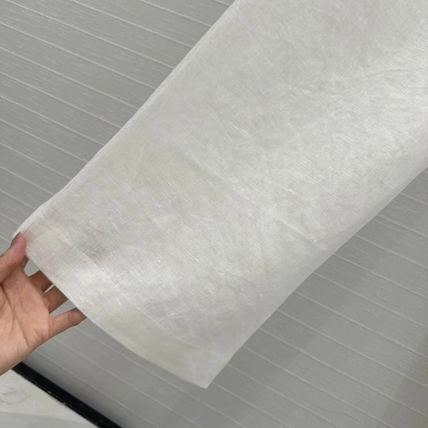 LP STRAIGHT-LEG LINEN PANTS IN WHITE