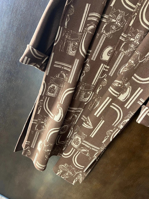 HERMES 25S REVERSIBLE LONG HOODED COAT 048