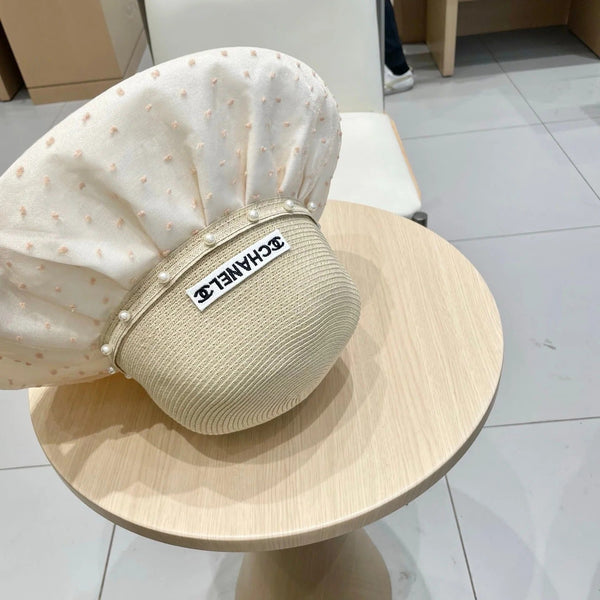 WIDE BRIM HAT IN IVORY STRAW 673033