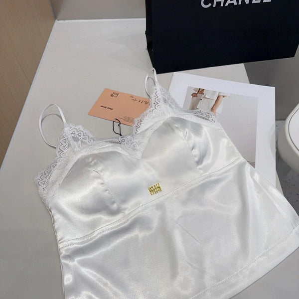 CAMISOLE 625971 IN WHITE SILK