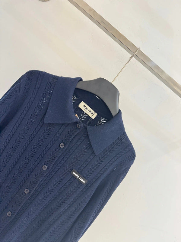 MIUMIU KNIT POLO SHIRT STYLE 61