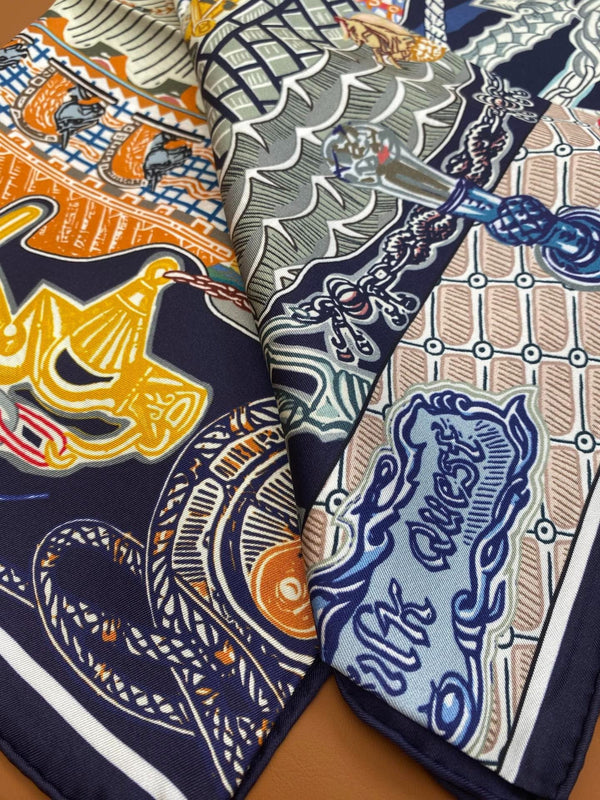 HERMES 25S SCARF 90 IN SILK 703683