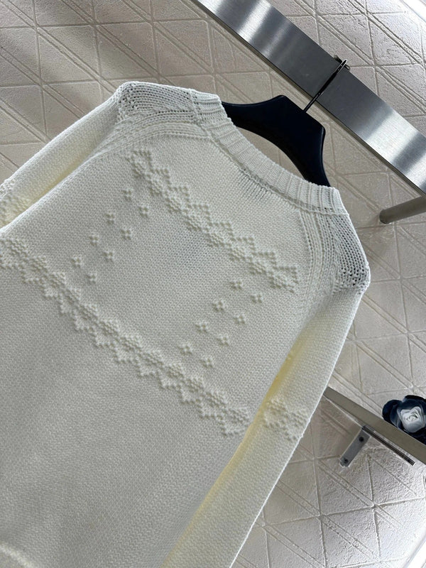 CHANEL 25S EMBROIDERED CROCHET SWEATER 349