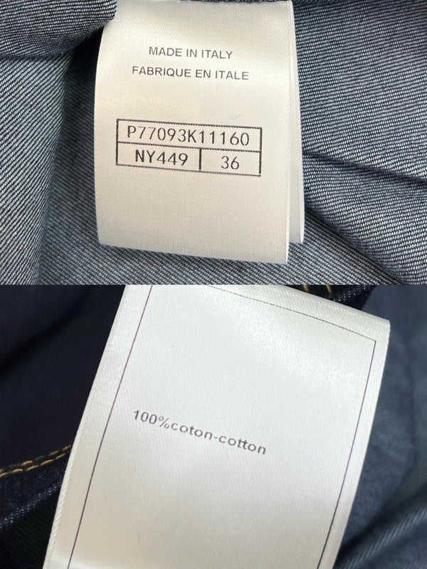 CHANEL SLEEVELESS DENIM DRESS 219364