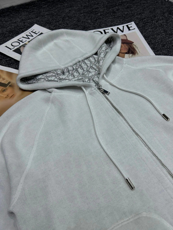 DIOR 25S HOODED KNIT JACKET STYLE 370