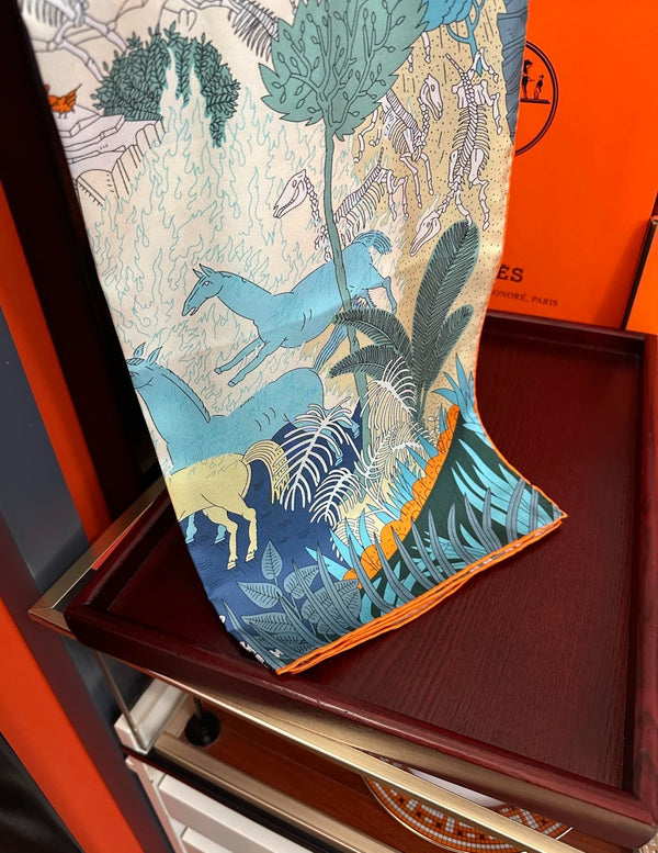 HERMES 25S SCIARPA 90 IN SETA 727407