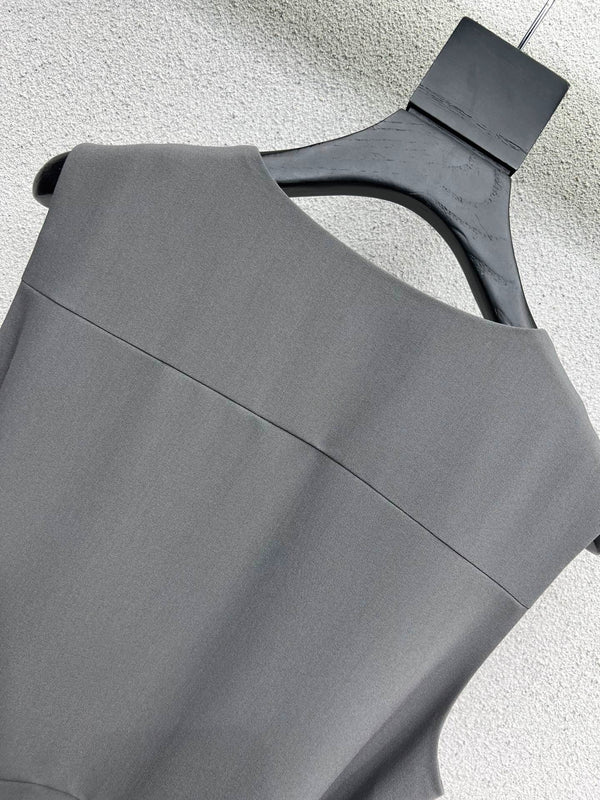 MIUMIU SLEEVELESS DRESS WITH BELT STYLE 64