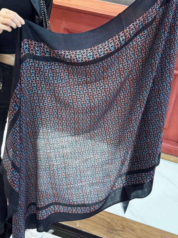 CHANEL 25S SCARF 200 IN CASHMERE 728979