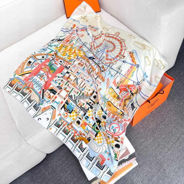 HERMES 25S SCARF 90 IN SILK 730636