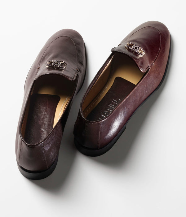 MOCCASINS MAGENTA CALFSKIN