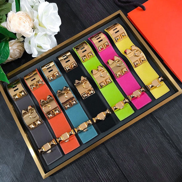 Bracciale HM Collier De Chien in oro rosa da 4 cm