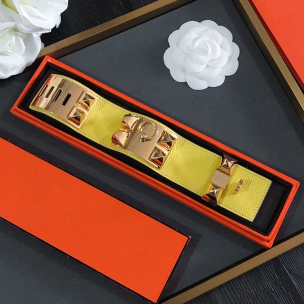 Bracciale HM Collier De Chien in oro rosa da 4 cm