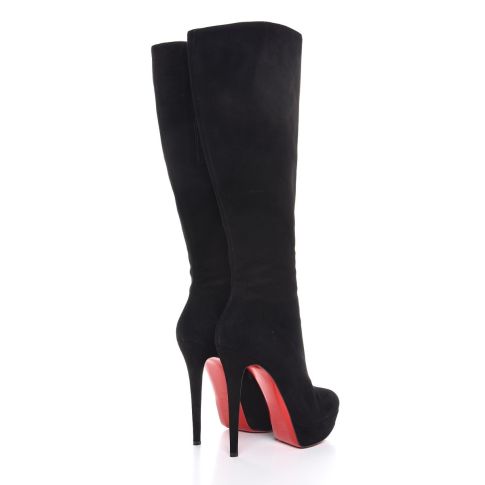 CL Suede Bianca Botta 140MM Knee Boots