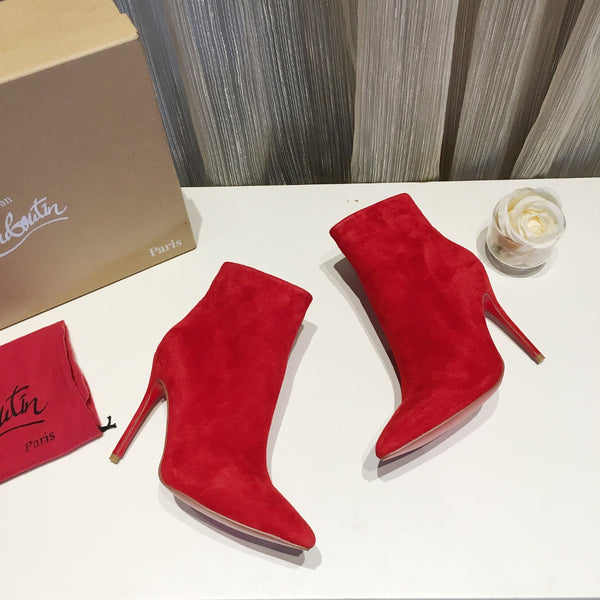 CL So Kate Booty Ankle Boots 100mm Suede Red