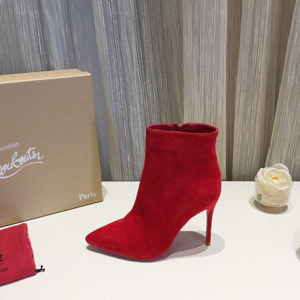 CL So Kate Booty Ankle Boots 100mm Suede Red