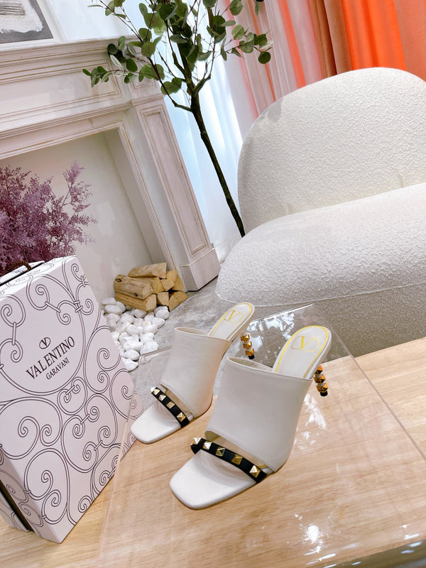 Valentino Mule High Heels Sheepskin 239541