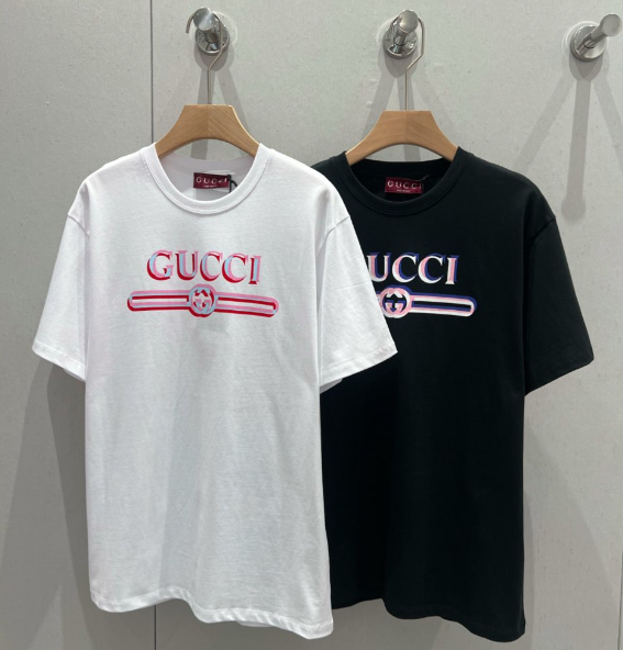 Gucci 25 Print Round Neck Short-sleeved T-shirt Cotton 209549