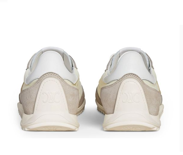 Celine Racer Low Top Sneaker Vanilla Suede Calfskin
