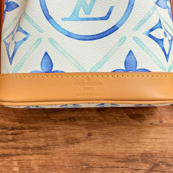 by the pool nano noe 13 lagoon blue monogram canvas
