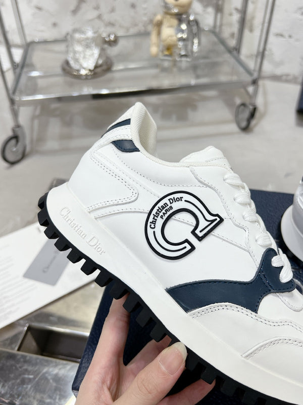 C'est Dior Sneaker 35mm White Mix Charcoal Blue Cowhide