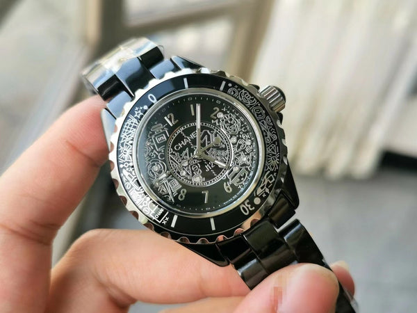 J12 Quartz 20Th Anniversary Black Ceramic