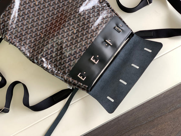 GOYA STEAMER PM BAG 48CM BLACK CANVAS