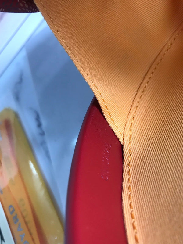 BORSA TRUNK ALTO HATBOX 18CM IN TELA ROSSA